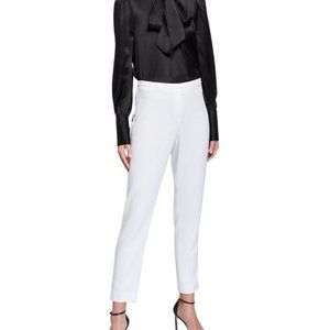 Tahari Lined white pants.